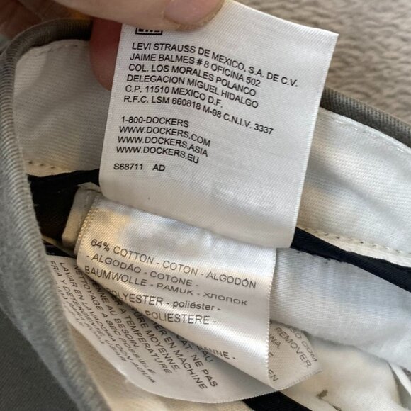 Dockers Men's Pants Size 36x32 Chinos Straight Fit Relaxed Olive Green Casual - Picture 9 of 11